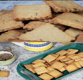 Ajwain/Jeera Atta Savoury Cookies