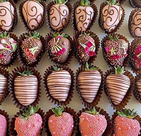 Box of Designer Chocolate Coated Strawberries